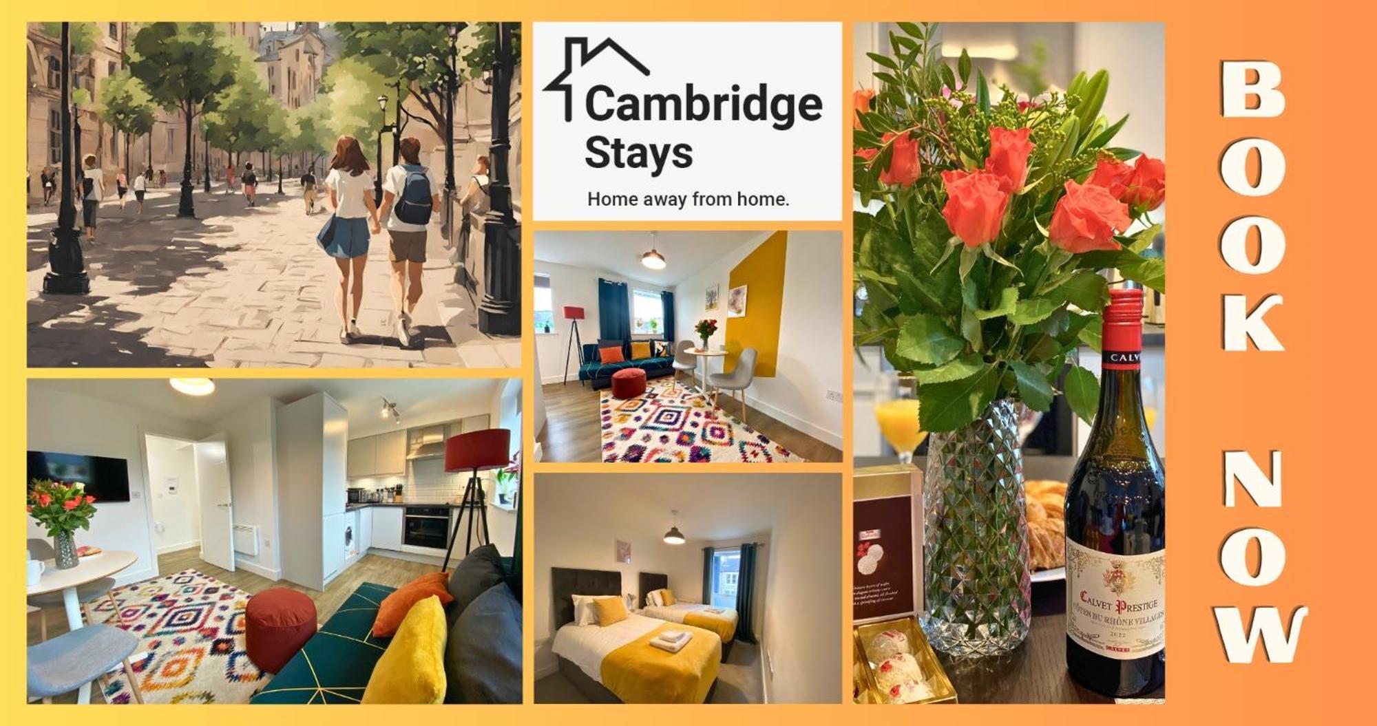 Cambridge Stays Central Apart Hotel 1Br Flats-Easy Walk To City Centre-Parking エクステリア 写真